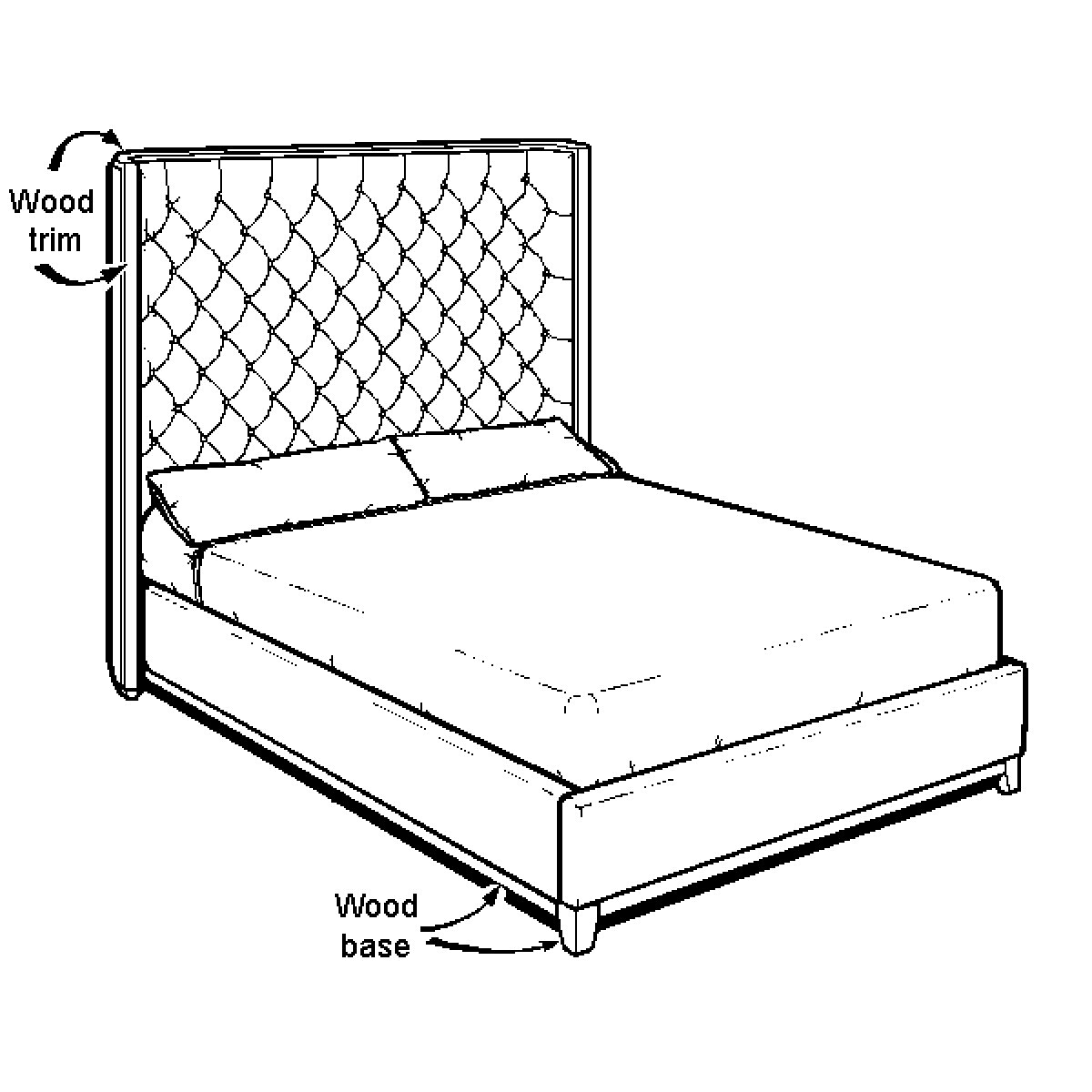 e5a6f487610c7eb7f4c3ca2888cd470f HB95K Fabric Head Board - Image 1