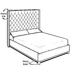 HB95K Fabric Head Board