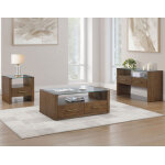 Garland, Sofa Table, Glass Top, Toffee Finish - Image 8