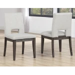 Evan 5-piece 78-96-inch Dining Set With 4 Eggshell Linen-look Side Chairs - Image 6