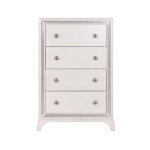 Cassie Illuminating 5-drawer Chest, Shimmering Pearl Finish - Image 3