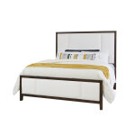 Crafted Cherry Bedroom by Ben & Erin Napier Erin's Upholstered Bed