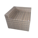Tamyra Resin Wicker Side Table & Ottoman - Image 10