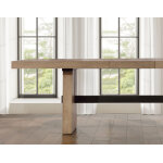 Aubrey Waxed Driftwood 7-piece 78-96″ Dining Set - Image 5