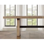 Aubrey Waxed Driftwood 7-piece 78-96″ Dining Set - Image 4