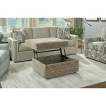 Essentials Living Room Lift Top Storage Ottoman 739002s - Image 4