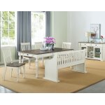 Joanna 6 Piece Bench Dining Set(table, Bench With Back & 4 Side Chairs)