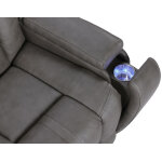 Daniel Triple Power Home Theater Leather Reclining Console Loveseat, Built-in Speakers, Heat And Massage - Image 12