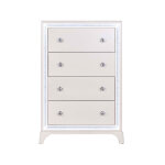 Cassie Illuminating 5-drawer Chest, Shimmering Pearl Finish