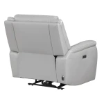 Alexandria Leather Power Recliner, Stone - Image 9