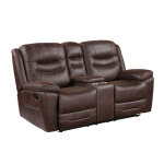 Stetson Manual Reclining Console Loveseat - Image 3