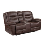 Stetson Manual Reclining Console Loveseat - Image 2