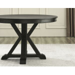 Rylie Trestle Table Base, Black Finish - Image 5