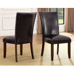 Hartford Vegan Leather Side Chair, Brown