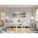 Round Spindle End Table