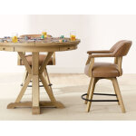 Rylie 6-piece Counter Game Dining Set, Natural Finish