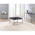Daxton Faux-marble Top Sofa Table - Image 6