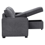 Noah Flippable, Convertible Storage Sleeper Chofa, Gray - Image 18