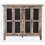Rustic Shores 4 Door Accent Cabinet