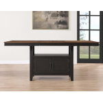 Bermuda 60-80″ Storage Counter Table With 20″ Leaf - Image 4