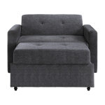 Noah Convertible Sleeper Chair-and-a-half, Gray - Image 8