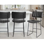 Tribeca 24″ Commercial Grade Counter Stool, Black