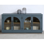 Magnolia Cathedral Doored Server, Dusty Blue Finish