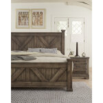 Cool Rustic King X Bed With X Footboard - 170-667-766-933-MS2 - Image 4