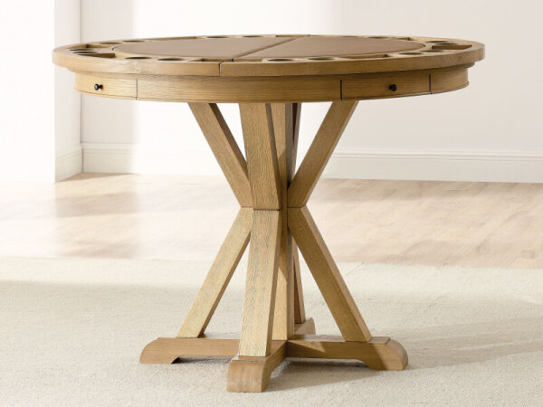 Rylie Counter Trestle Table Base, Caramlel Finish - Image 7