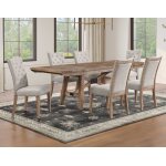 Riverdale Trestle Table With 4 Upholstered Side Chairs