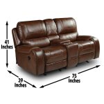Keily Console Loveseat, Manual Reclining, Glider, Brown - Image 11
