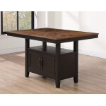 Bermuda 60-80″ Storage Counter Table With 20″ Leaf - Image 3