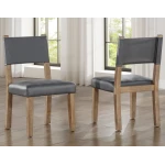 Aubrey Waxed Driftwood 7-piece 78-96″ Dining Set - Image 6