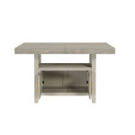 Garland 60-80″ Counter Table With 20″ Leaf, Greige Finish - Image 14