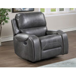 Keily Recliner, Manual Swivel, Glider, Grey - Image 3