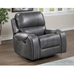 Keily Recliner, Manual Swivel, Glider, Grey - Image 2