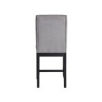 Yves 24″ Counter Stool, Grey Upholstered - Image 7