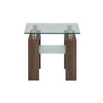 Compass Glass End Table