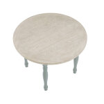 Darcy 42″ Round Dining Table, Mint Green And Parchment Finish - Image 7