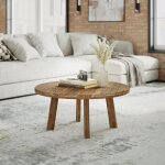 Reclamation Salvaged Wood Round Coffee Table - Image 3