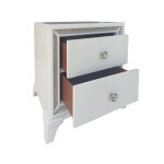 Cassie Illuminating Glam Nightstand, Shimmering Pearl Finish - Image 14