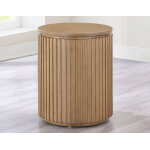 Colvin, 18″ Round End Table, Toffee