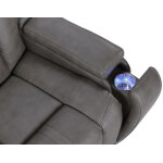 Daniel Triple Power Home Theater Leather Recliner With Built-in Speakers - Image 13