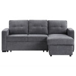 Noah Flippable, Convertible Storage Sleeper Chofa, Gray - Image 8