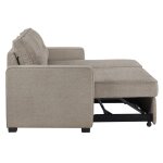 Noah Flippable, Convertible Storage Sleeper Chofa, Tan - Image 22