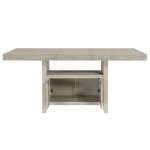 Garland 60-80″ Counter Table With 20″ Leaf, Greige Finish - Image 17