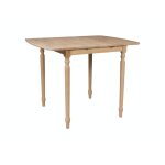 Butterfly Leaf Table Top w/ 36" Turned Legs - T-3636XBT