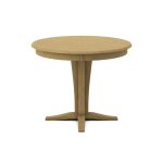 Build Your Own Pedestal Table w/ 30"H Verano Pedestal for Solid Tops - Image 8