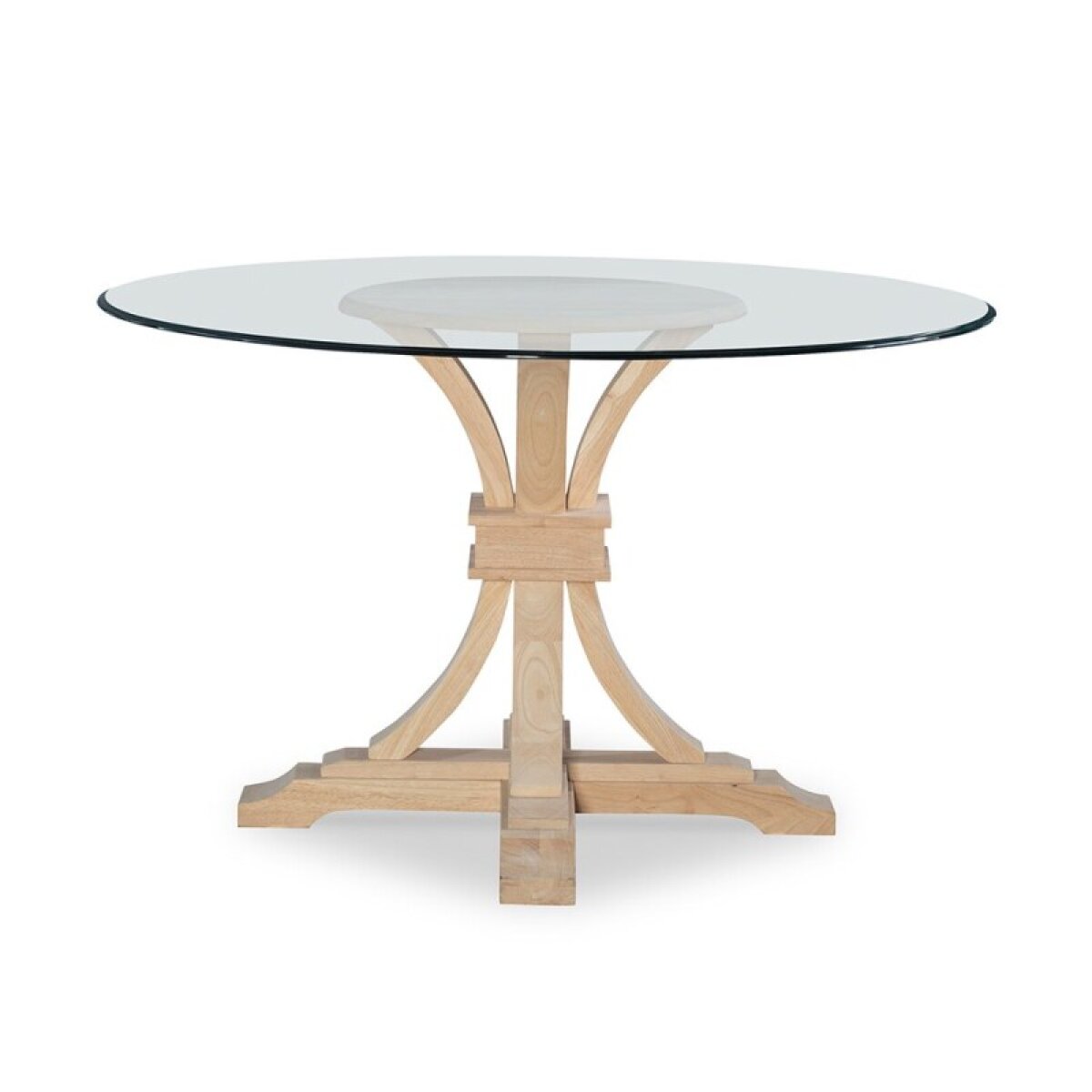 11c318891552a5280aa20d311ca8ca23 30" Flair Pedestal Base with 48" Glass Top - GLASS-48-B - Image 1