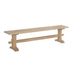 Live Edge Trestle Bench Top & Base